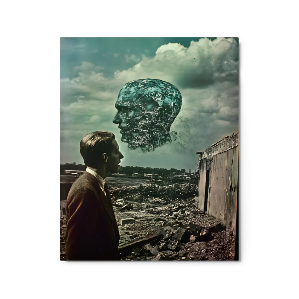 Surreal Man with Floating Head