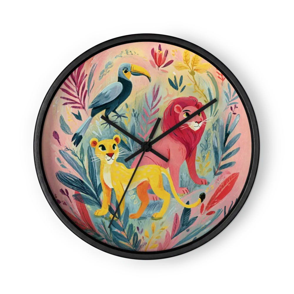 Jungle Companions | Wall Clock
