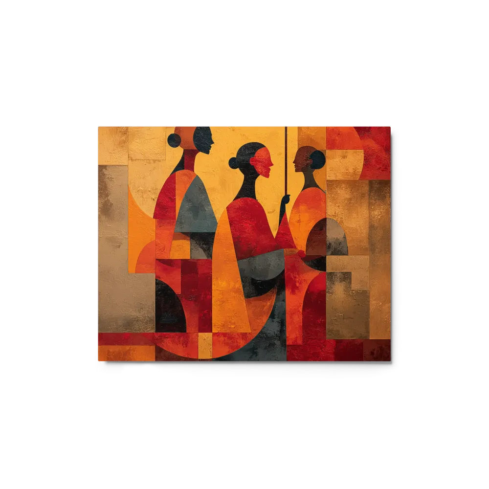 Three Figures Under Umbrella | Art Print