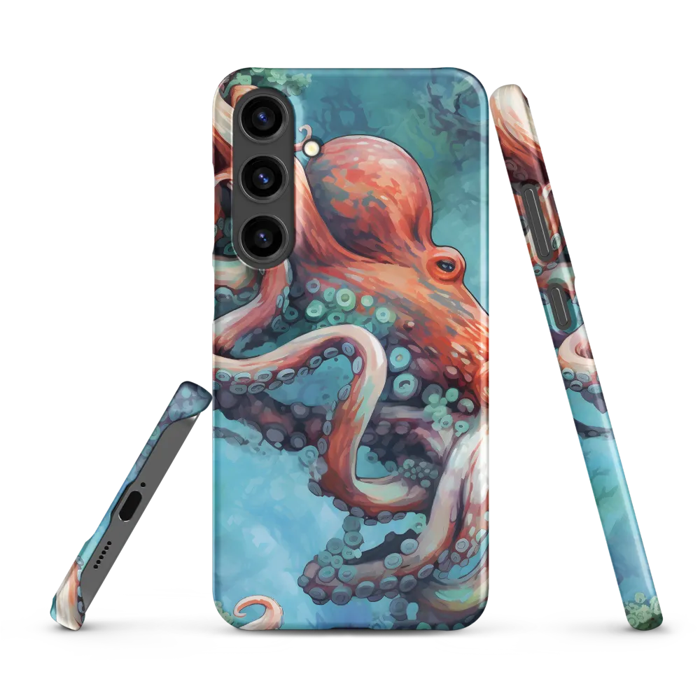 Vibrant Octopus in Coral | Phone Case