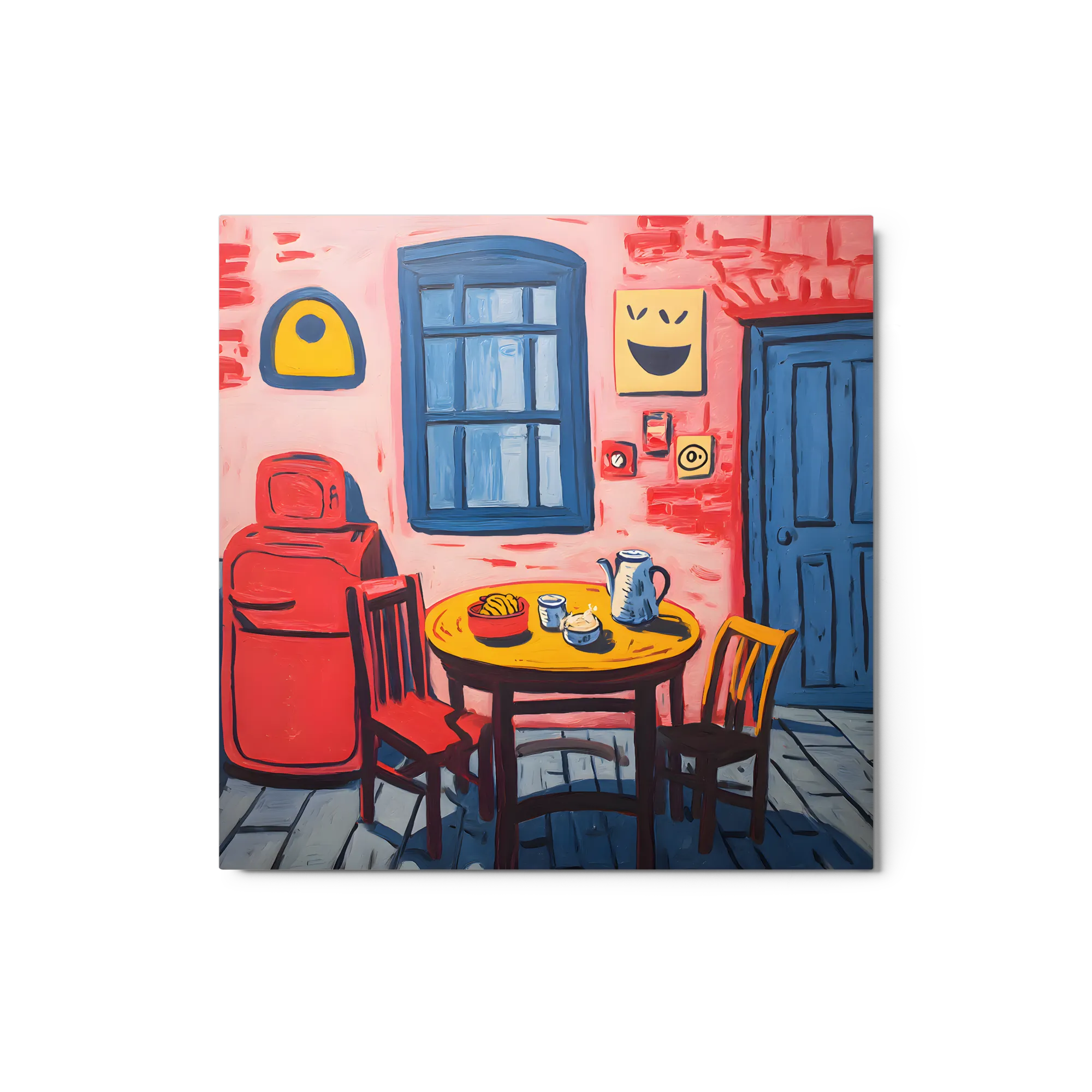 Escena de Café Pintada