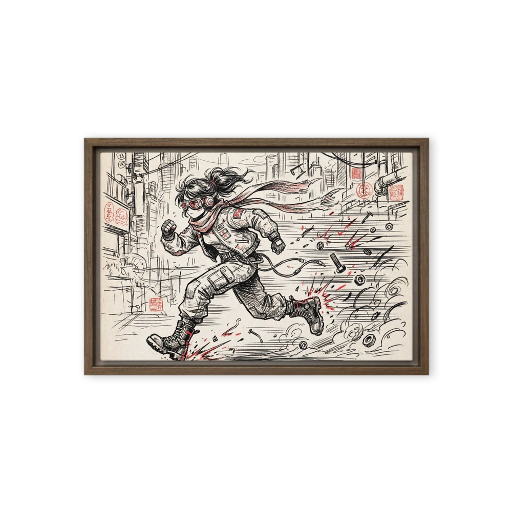 Cyberpunk City Dash | Art Print