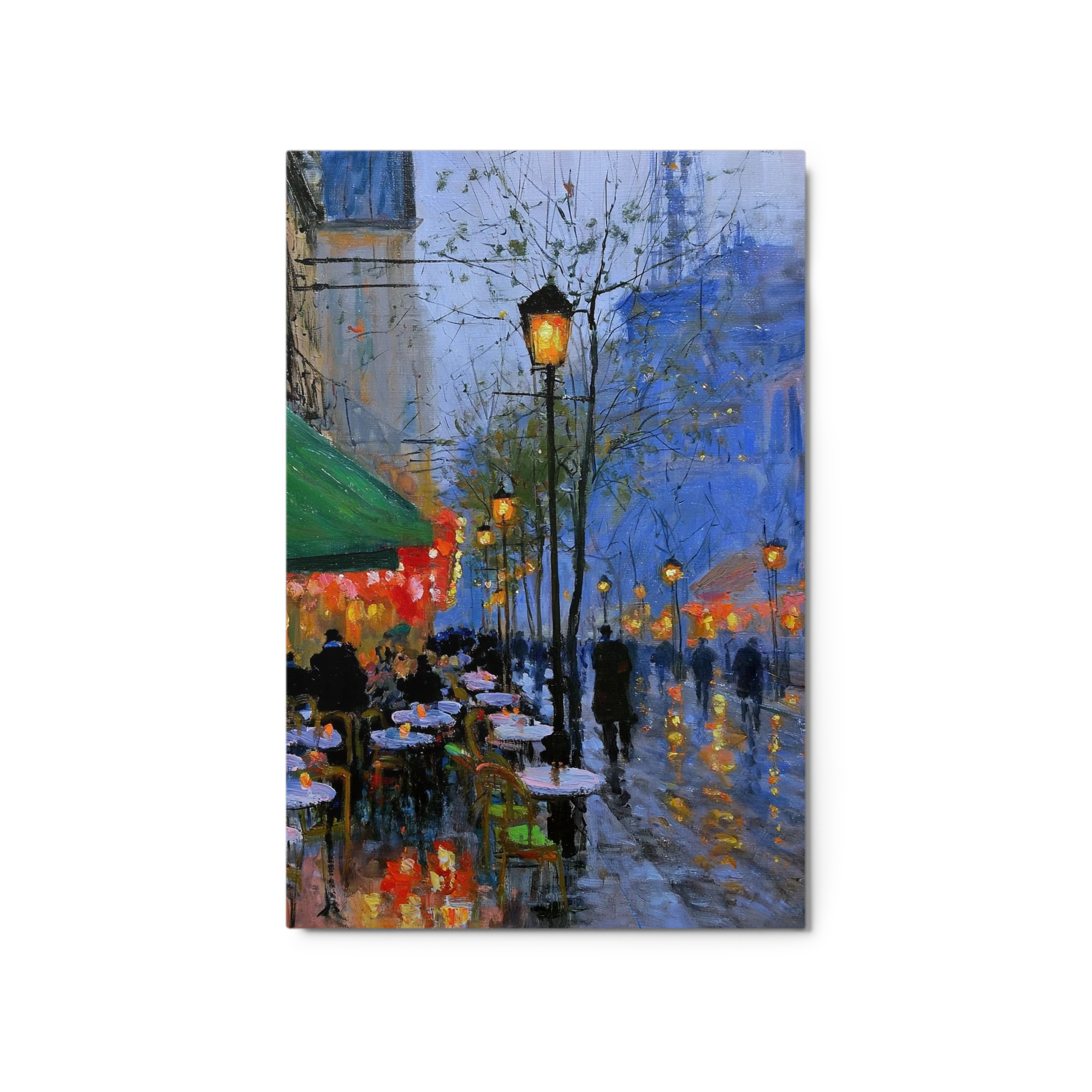 Evening Cafe in the Rain