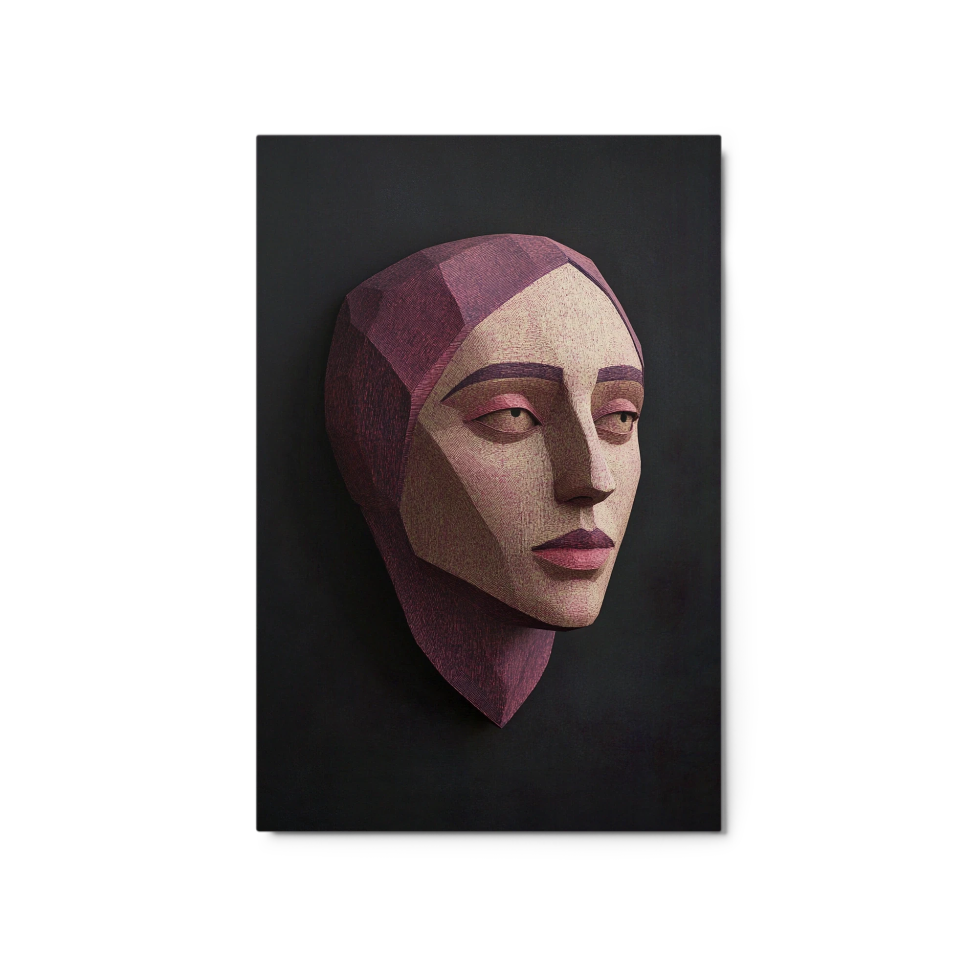 Abstract Female Portrait Sculpture