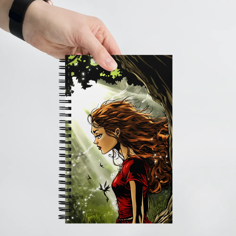 Enchanted Forest Maiden 
 Spiral Notebook | 140 pages