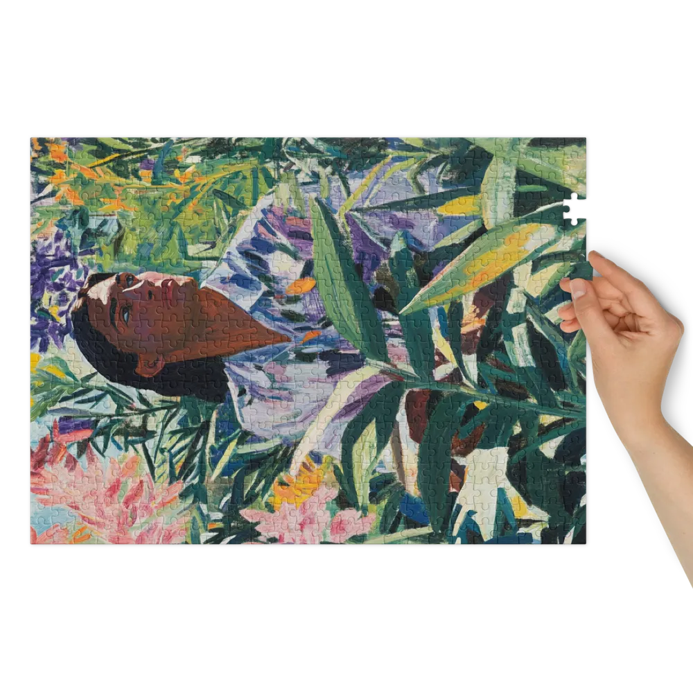 Introspection au Jardin 
 Puzzle en boite metallique