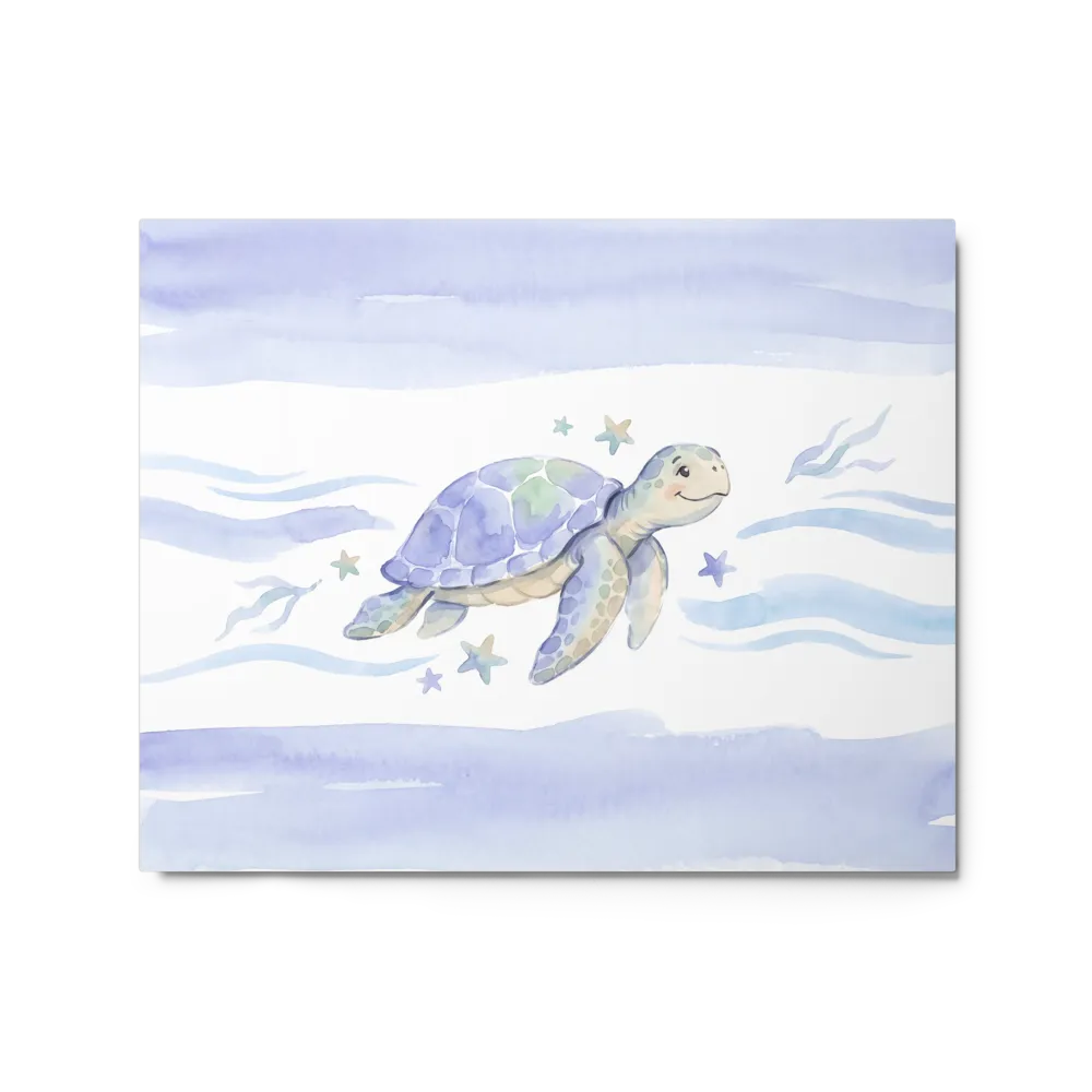 Whimsical Watercolor Turtle