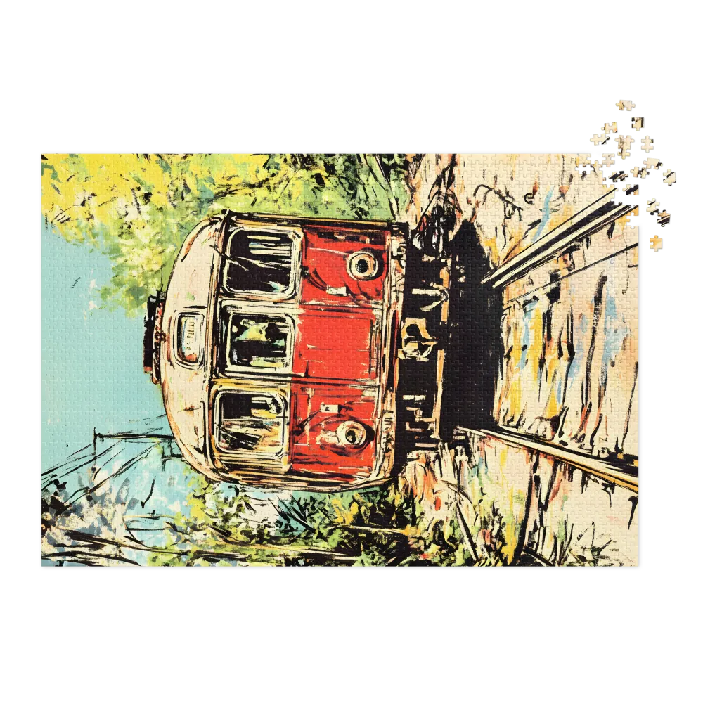 Vintage Train Illustration