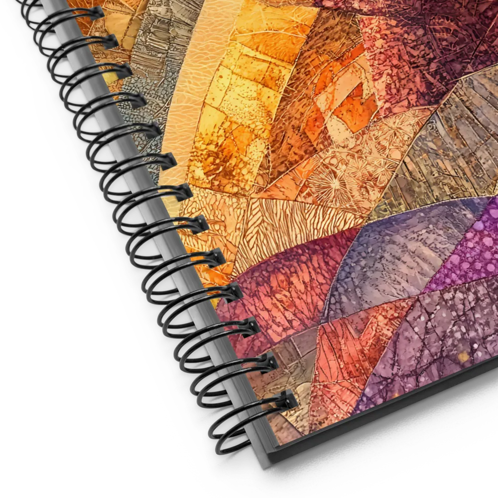 Contemplative Patchwork Profile 
 Spiral Notebook | 140 pages