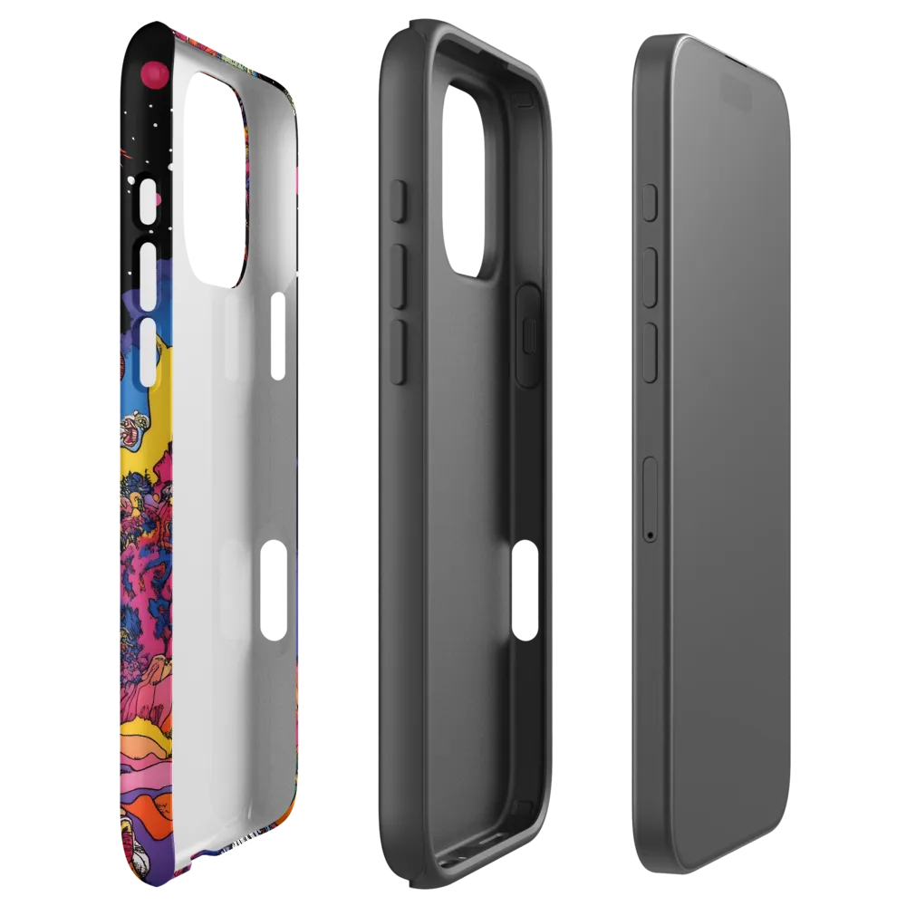 Psychedelic Astronaut in Cosmic Landscape | Phone Case