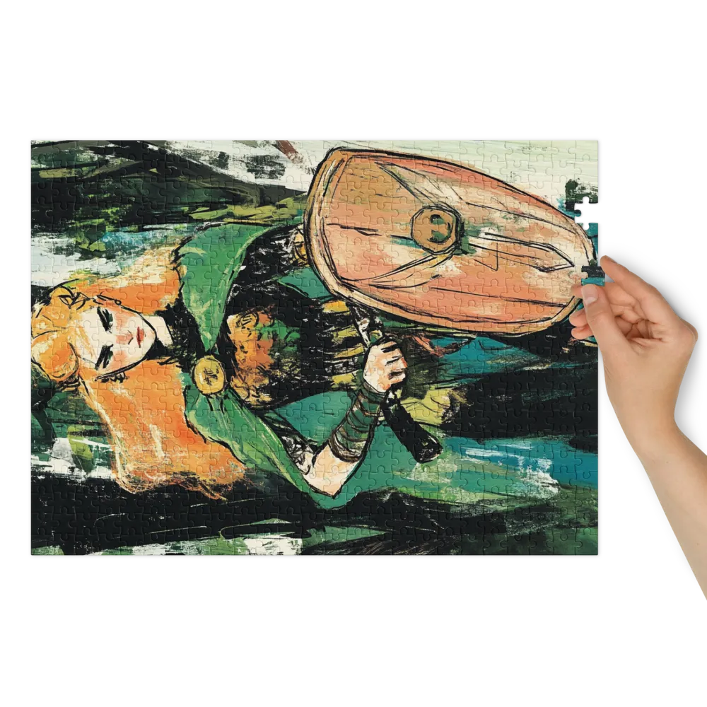 Fierce Woman Warrior Artwork | Jigsaw Puzzle (252/520 pieces)