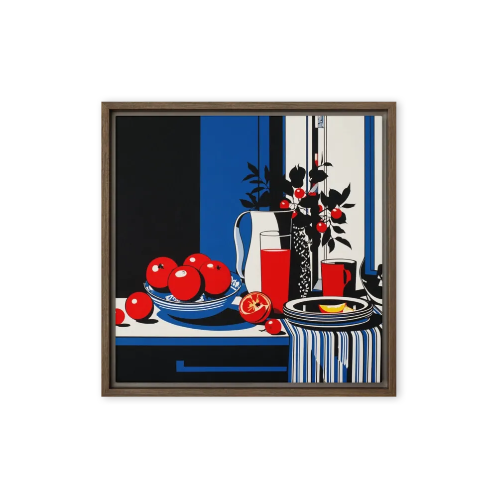 Midnight Table 
 Poster with White Frame | 16″x 16″
