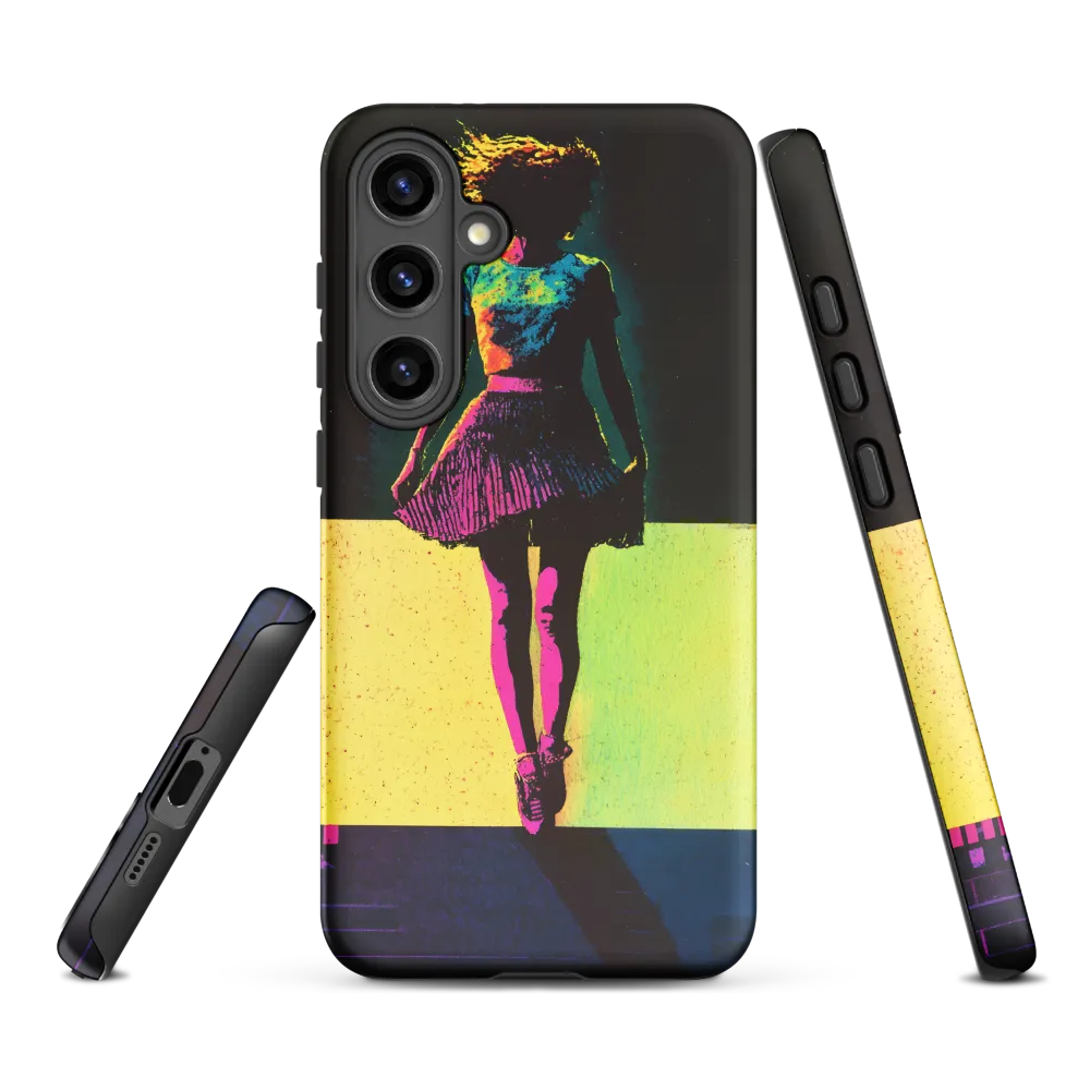 Stylized Female Figure in Vibrant Colors | Phone Case