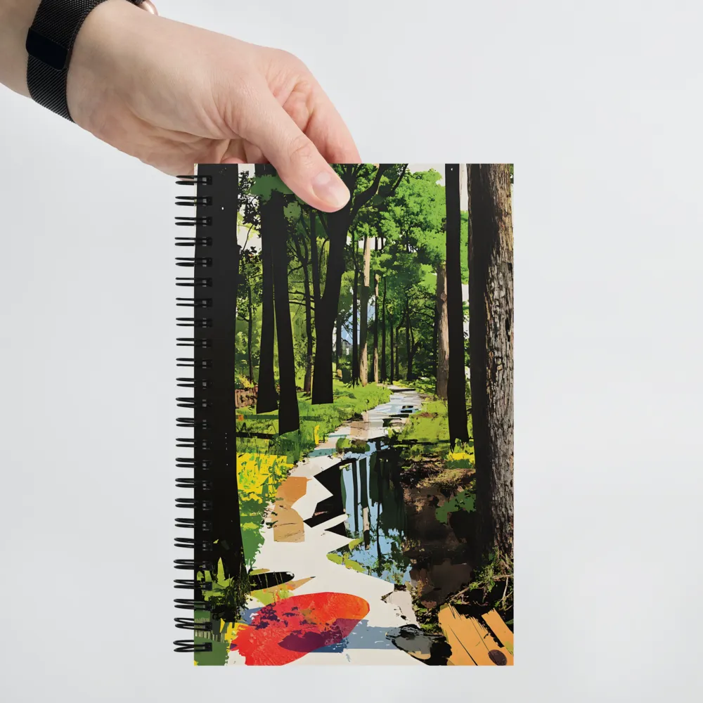 Abstract Forest Path 
 Spiral Notebook | 140 pages