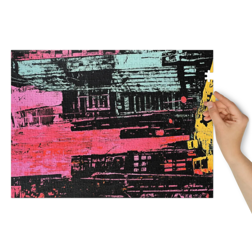 Reflexo Urbano Noturno 
 Puzzle em caixa de metal