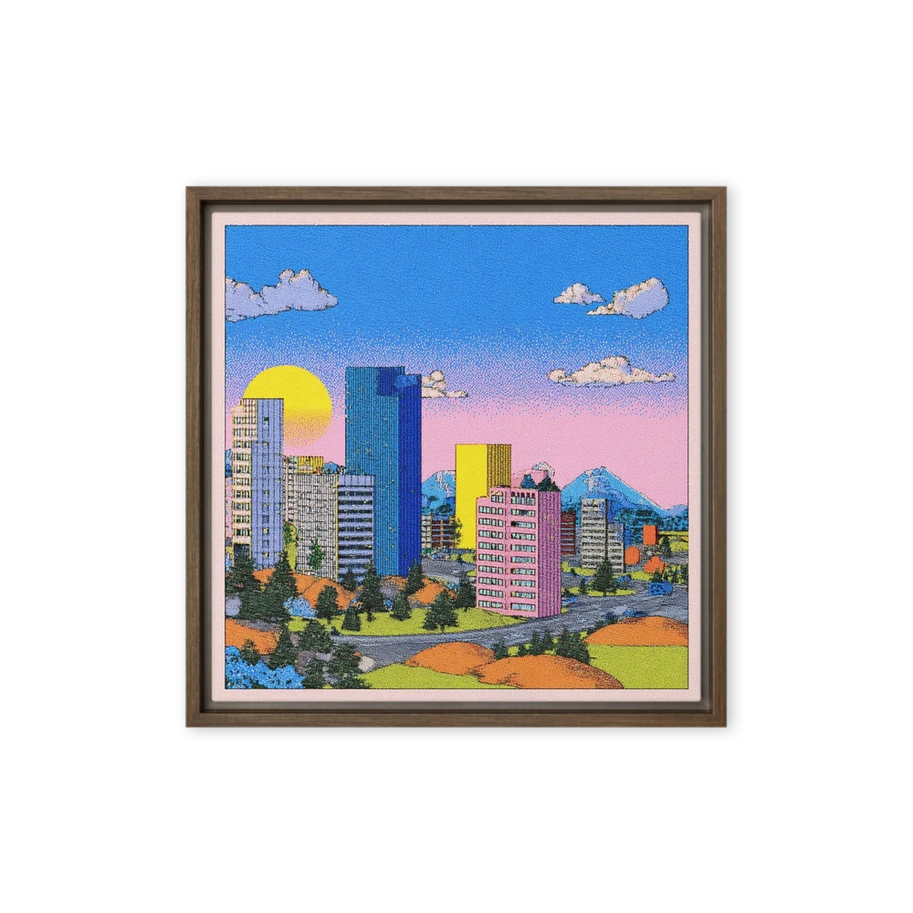 Neon Skyline Sunset | Art Print