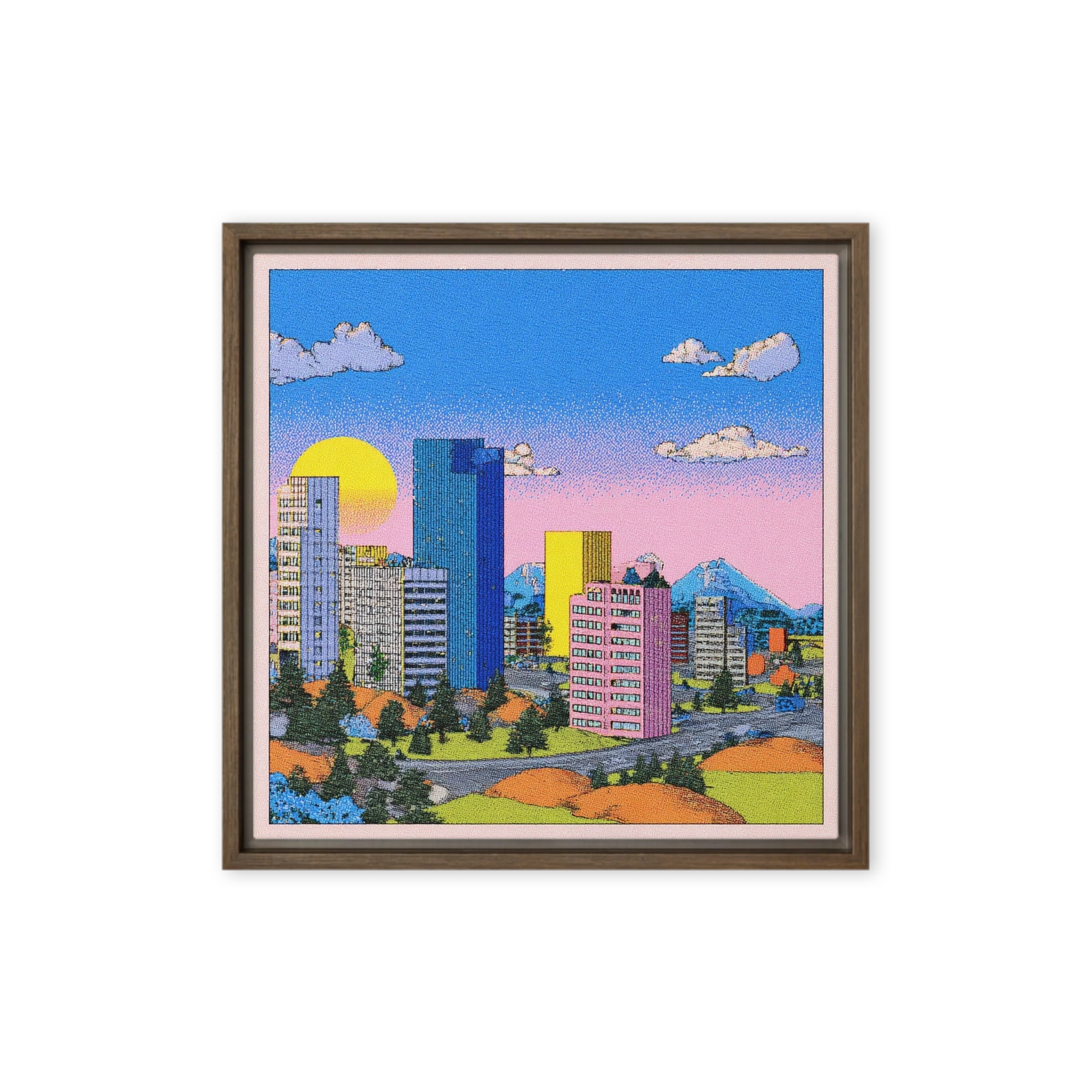 Neon Skyline Sunset | Art Print
