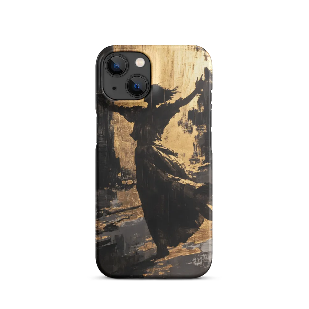 Golden Expressive Silhouette | Phone Case
