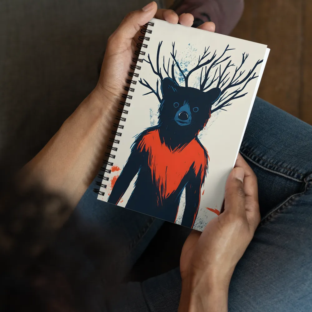 The Antlered Hybrid 
 Spiral Notebook | 140 pages