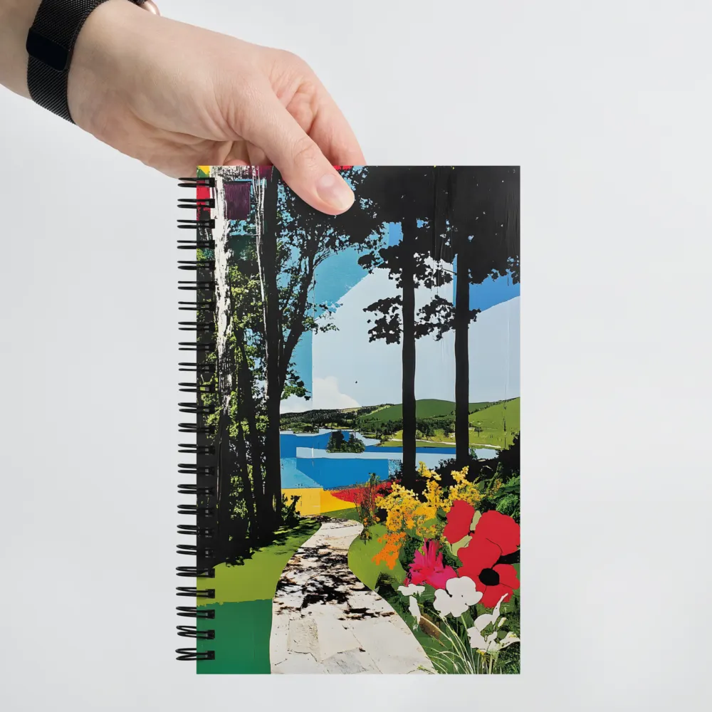 Fragmented Garden Landscape 
 Spiral Notebook | 140 pages