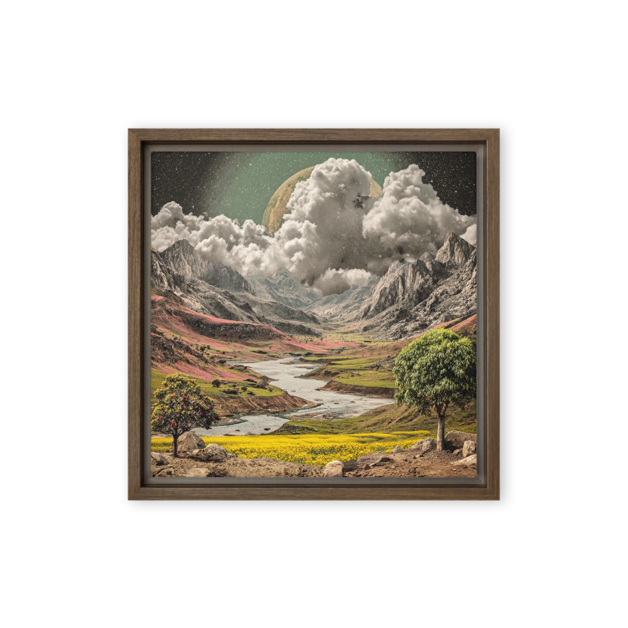 Celestial Valley Collage | Art Print