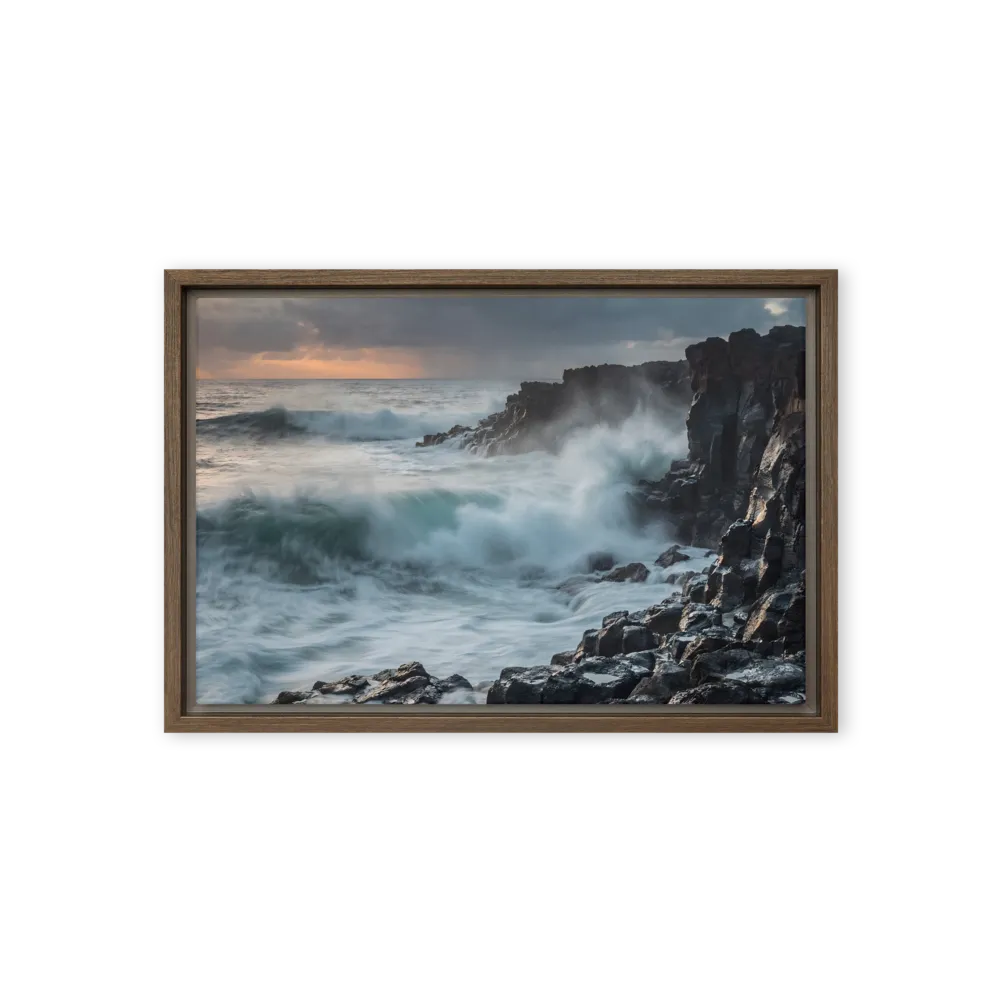 Stormy Seascape Long Exposure 
 Canvas | 8″x 12″