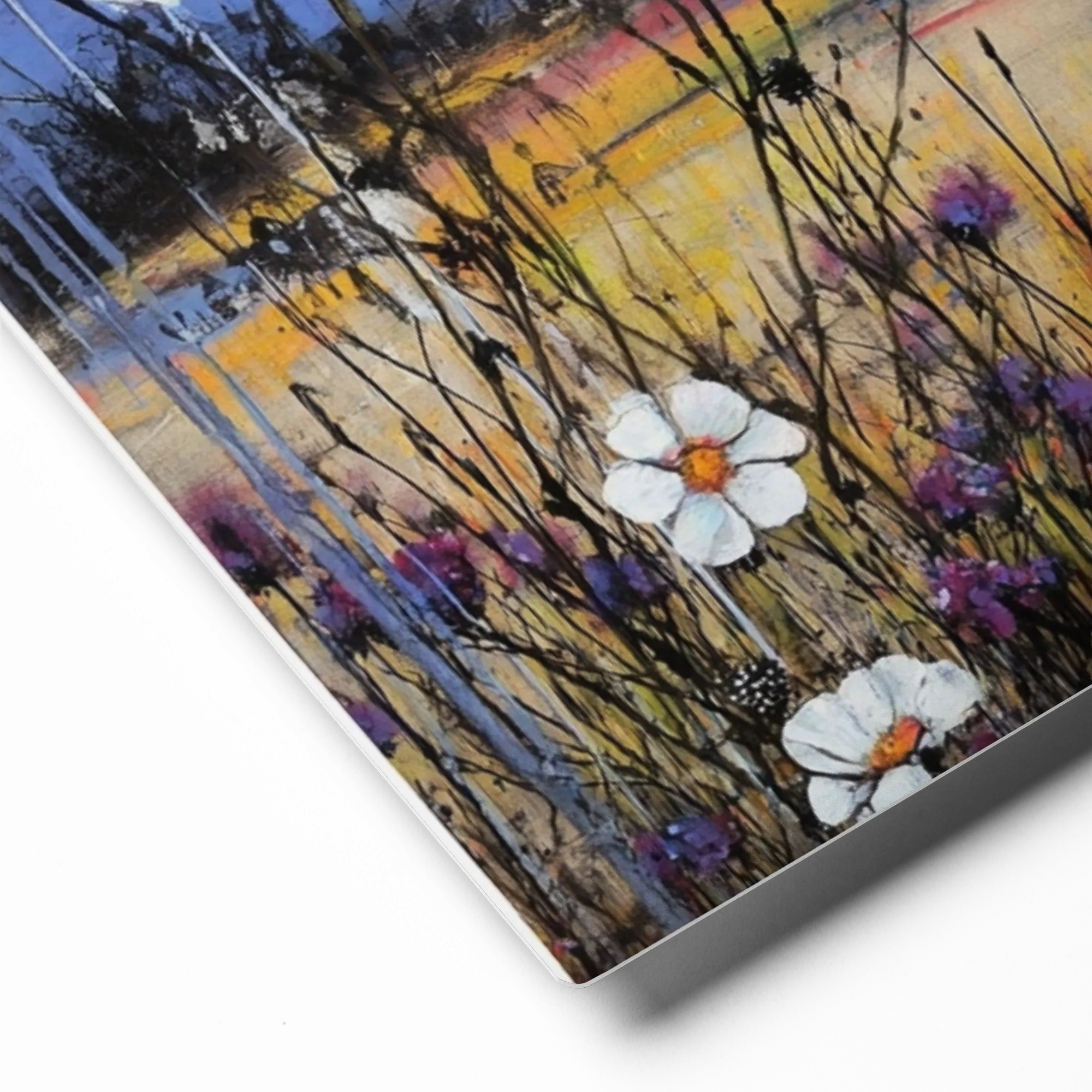 Crimson Horizon Meadow | Art Print