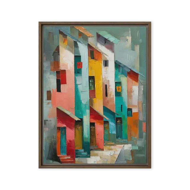 Abstract Canvas Art With Structural Nerve — Bold Geometry