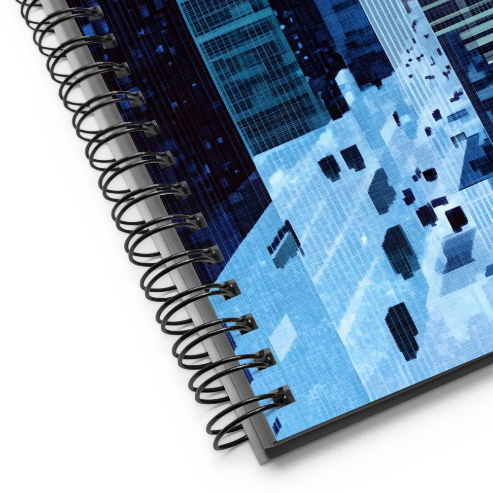 Urban Blue Abstraction 
 Spiral Notebook | 140 pages