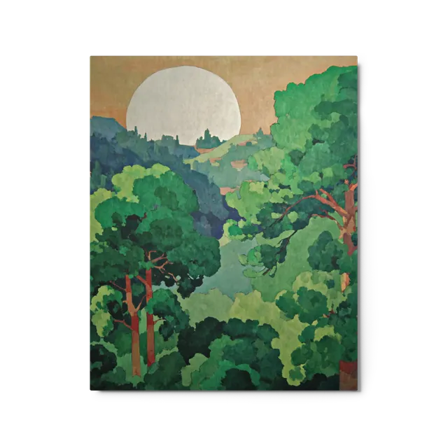 Moonlight Forest Serenity | Art Print