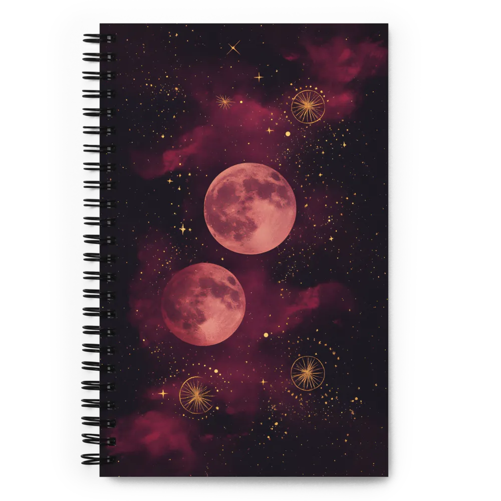 Celestial Dance of Moons 
 Spiral Notebook | 140 pages