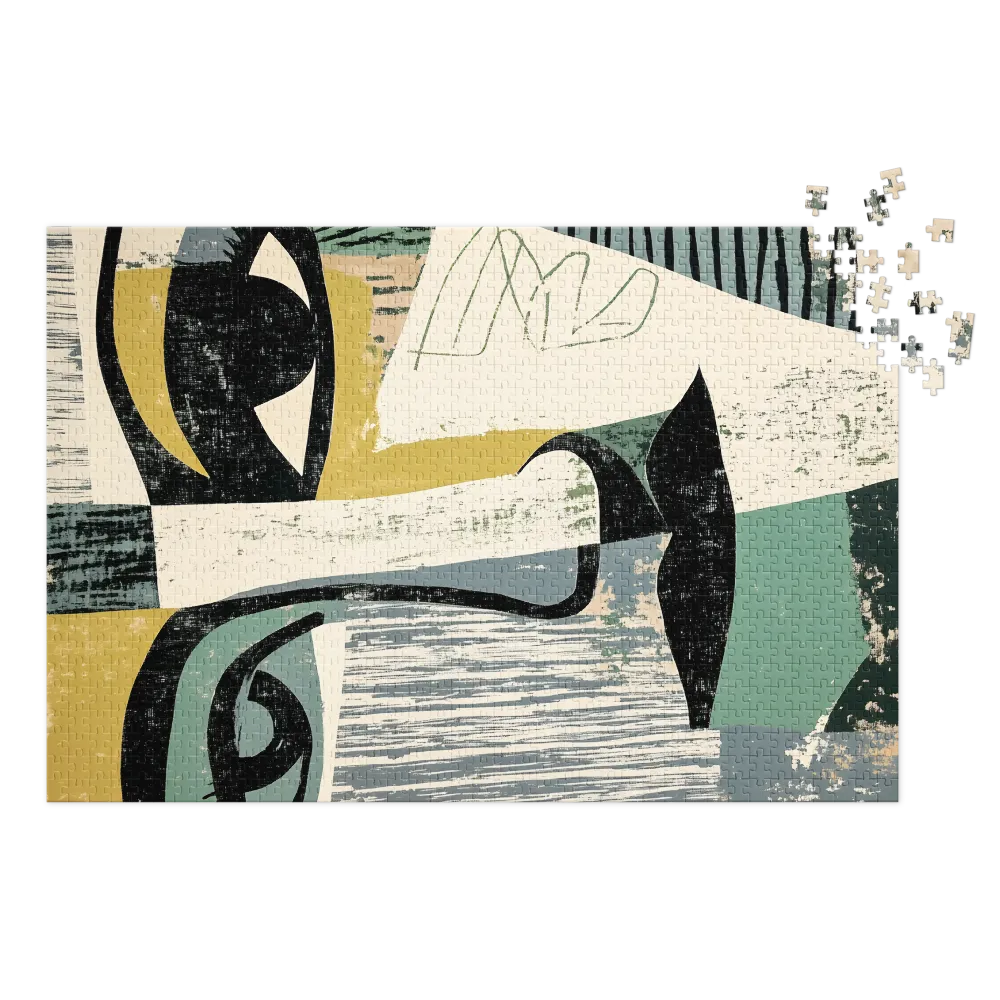 Fragmented Gaze 
 Jigsaw Puzzle in Tin Box