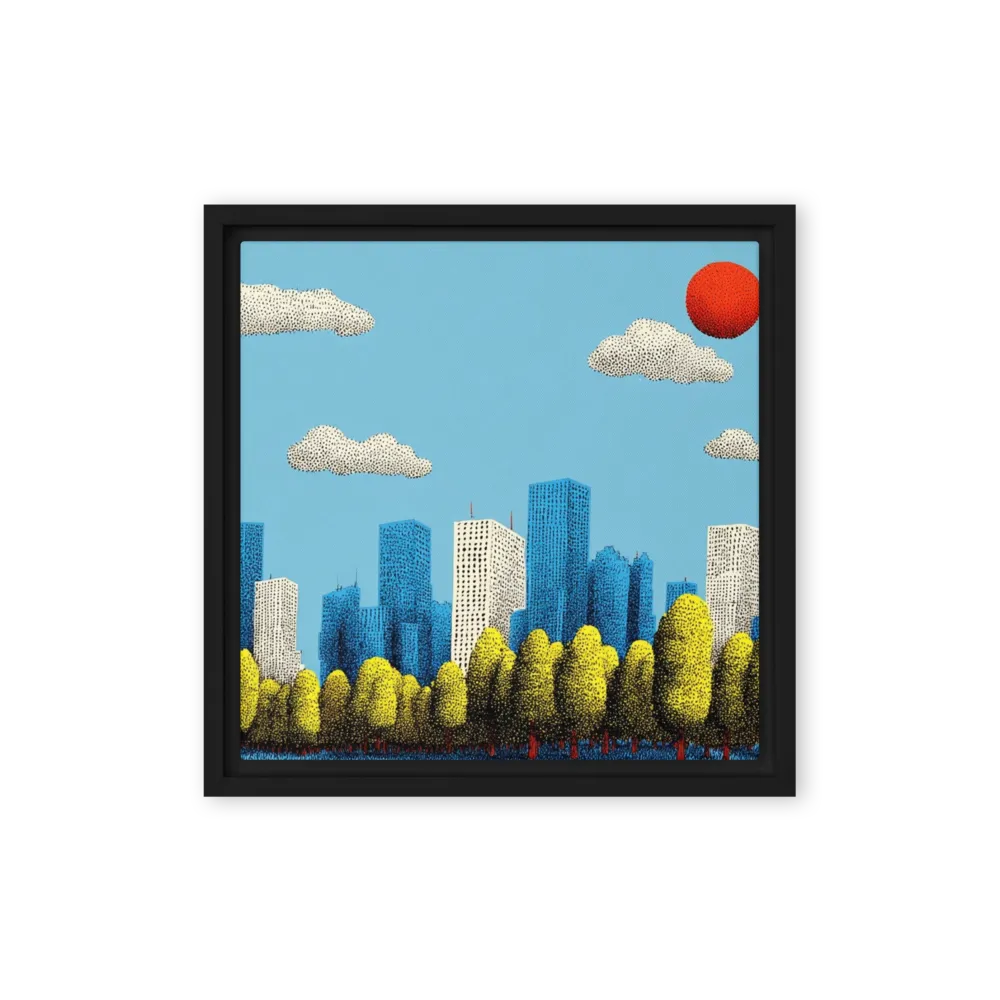 Sun Over Stippled City | Art Print