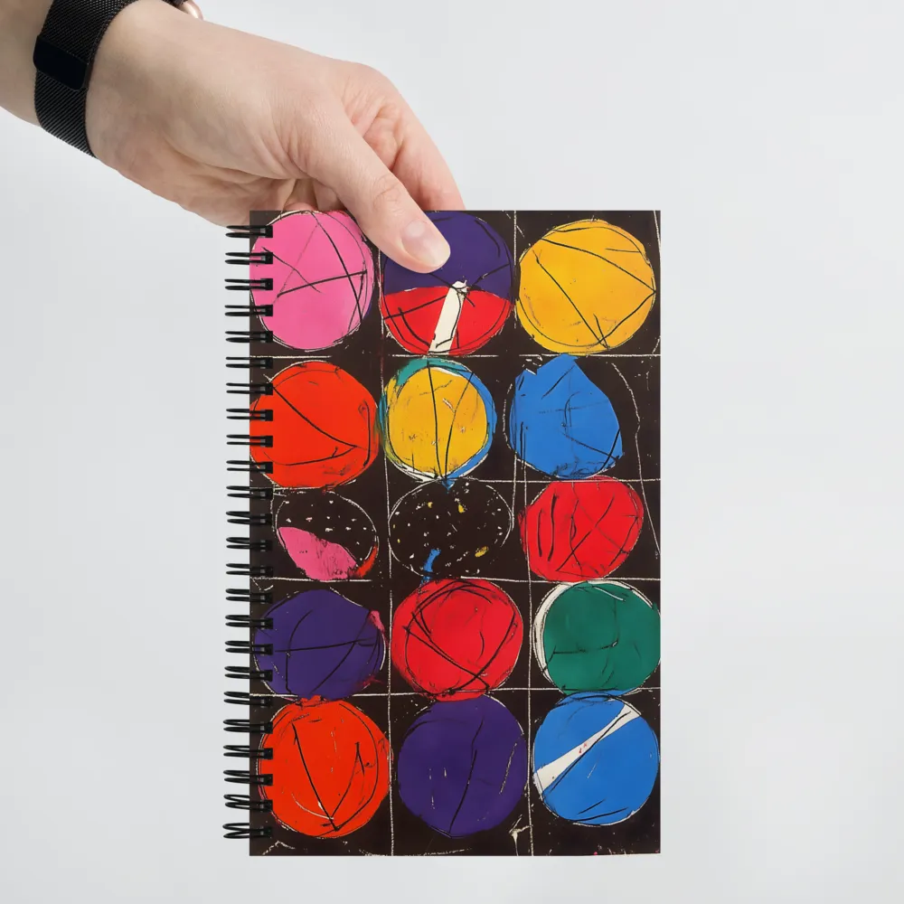Abstract Color Grid 
 Spiral Notebook | 140 pages