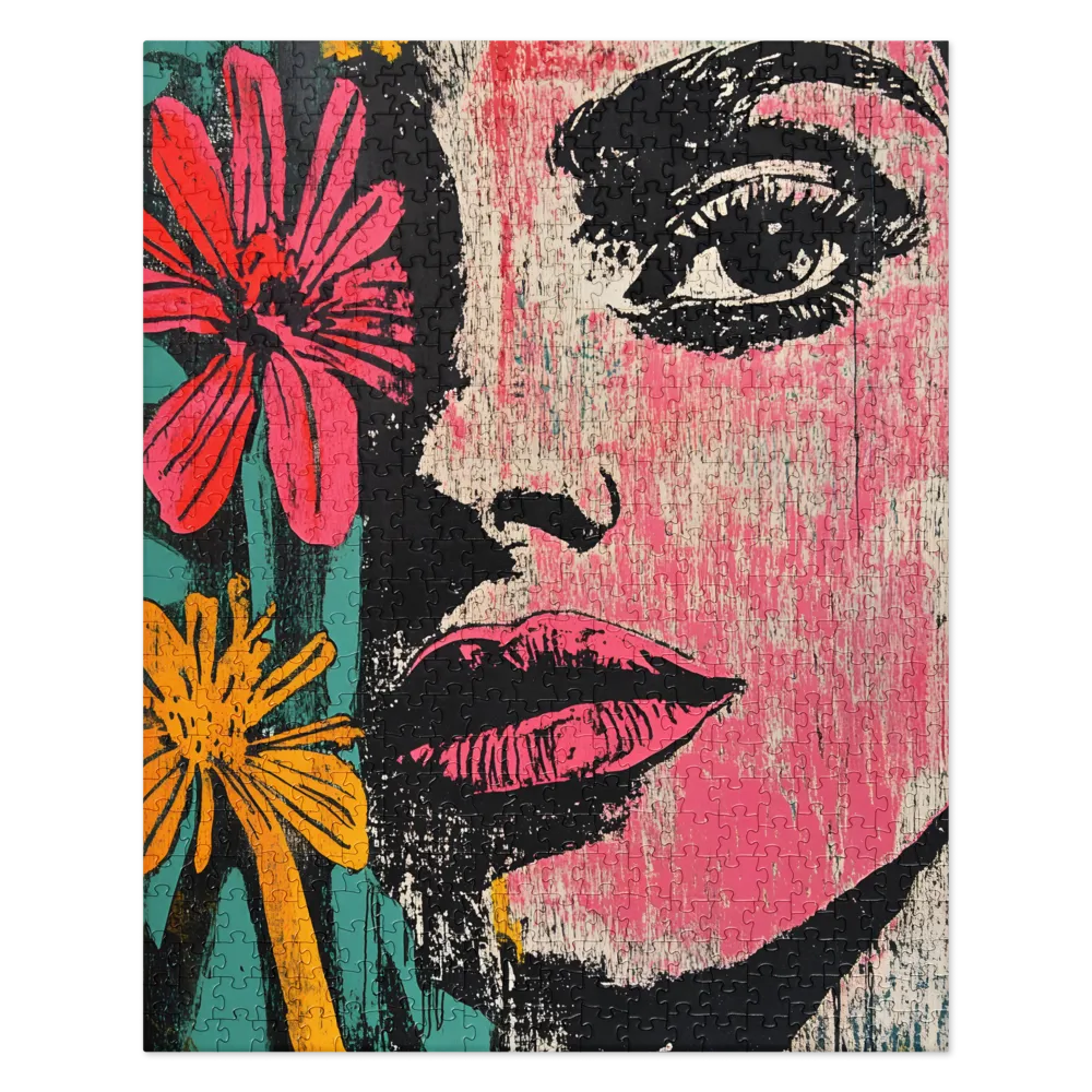 Floral Gaze 
 Jigsaw Puzzle in Tin Box