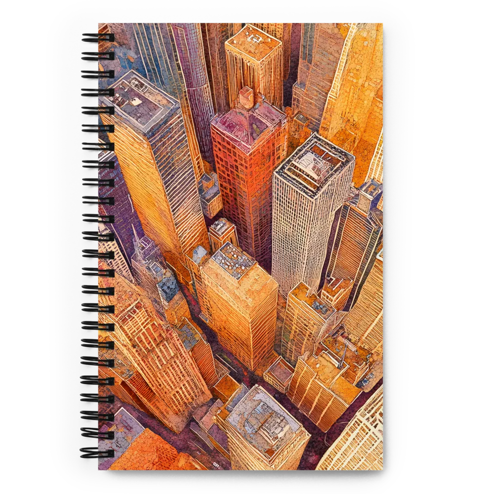 Urban Symphony in Orange and Purple