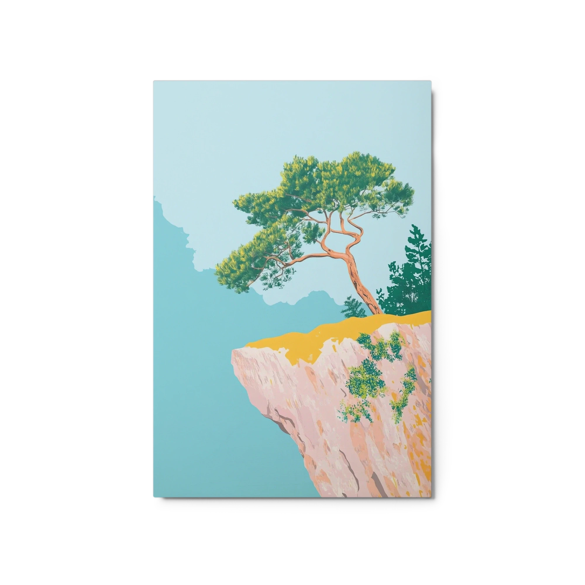 Stylized Tree on Cliff
