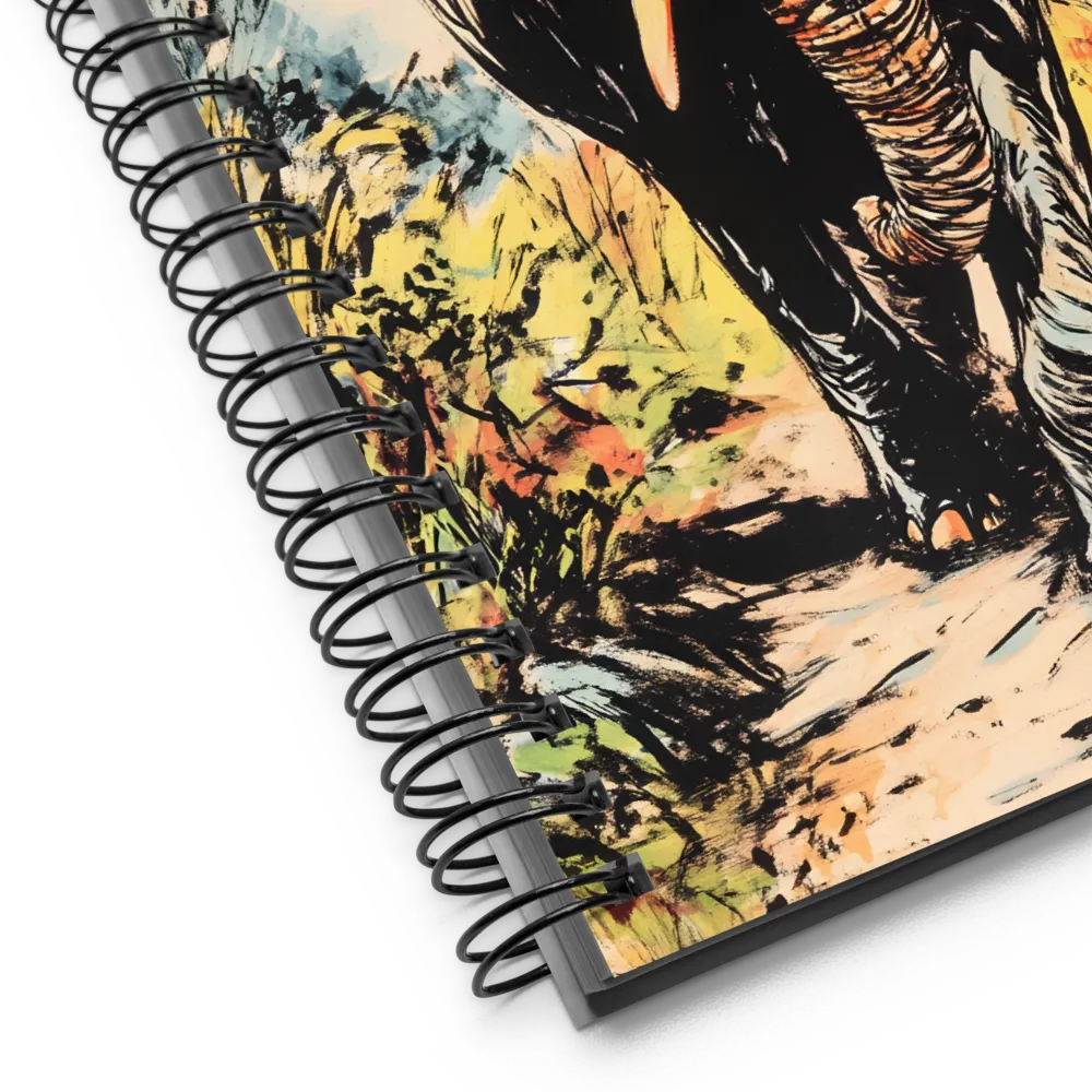 African Elephant Graphic Art 
 Spiral Notebook | 140 pages