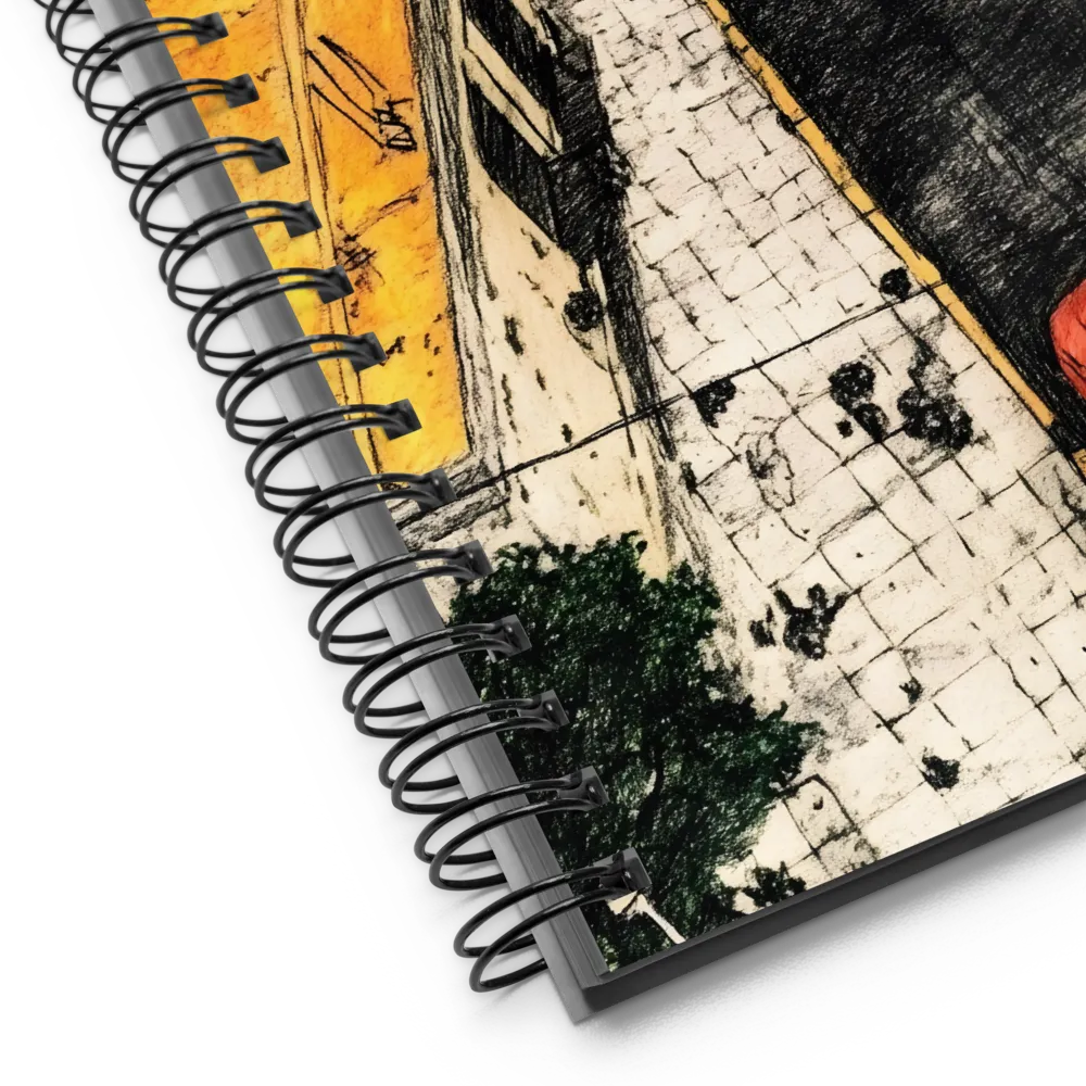 Overhead City Sketch 
 Spiral Notebook | 140 pages