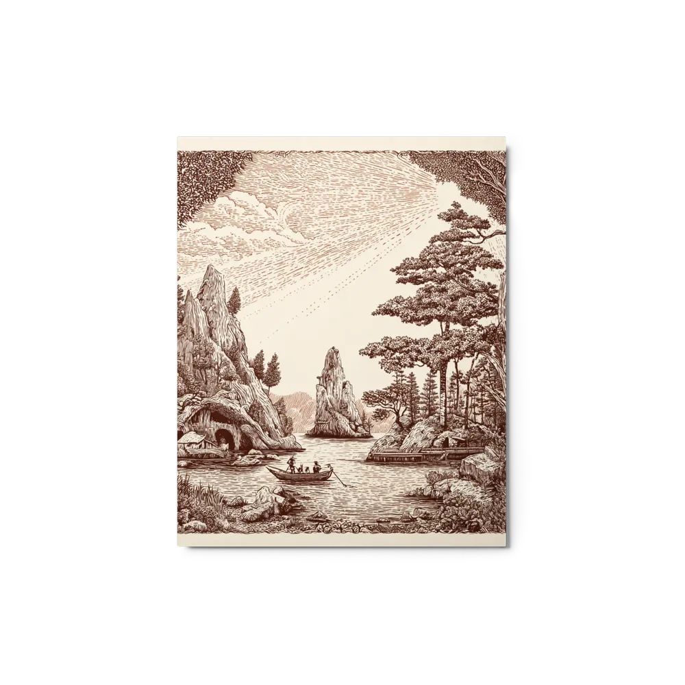 Mystical Engraved Landscape | Art Print