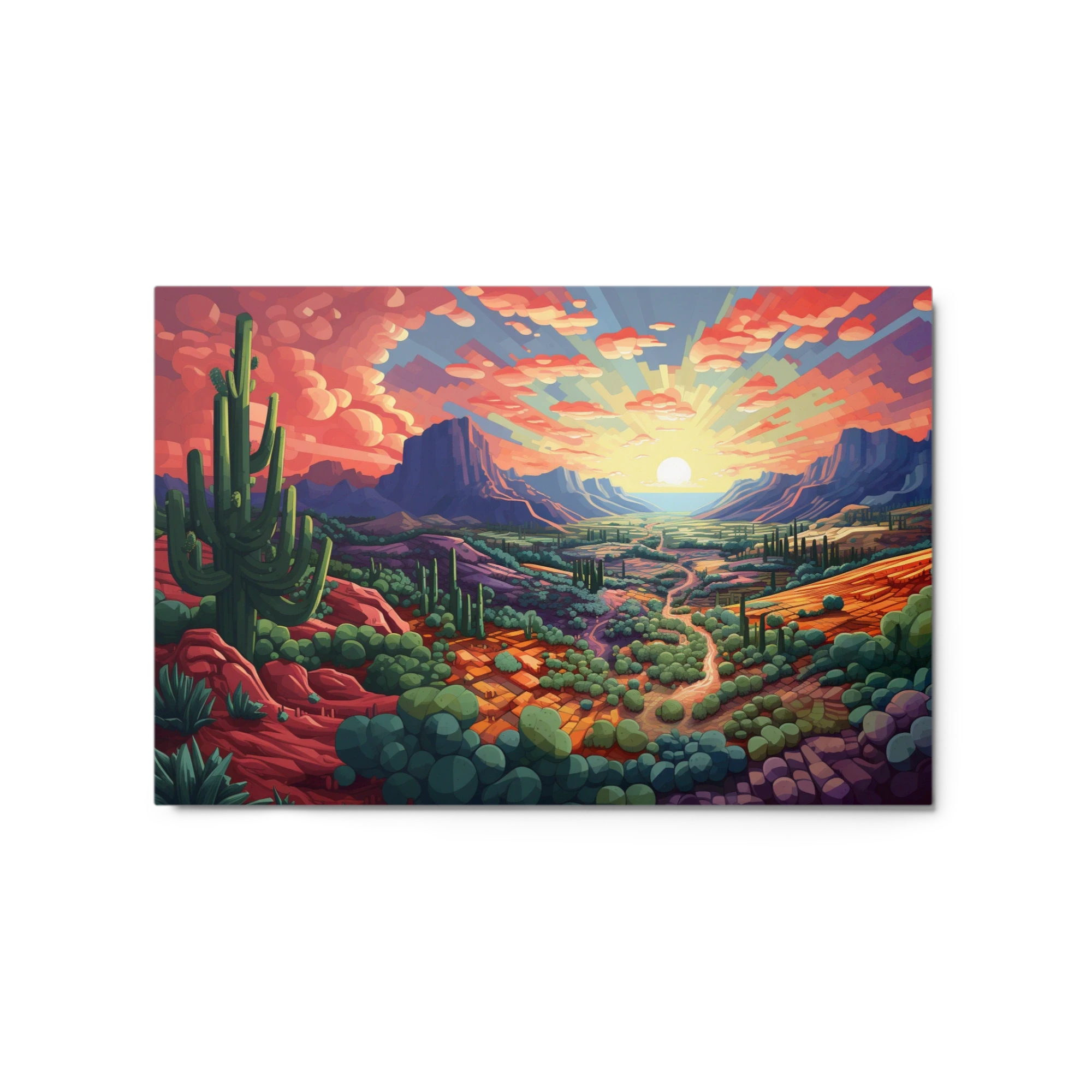 Desert Landscape at Sunset