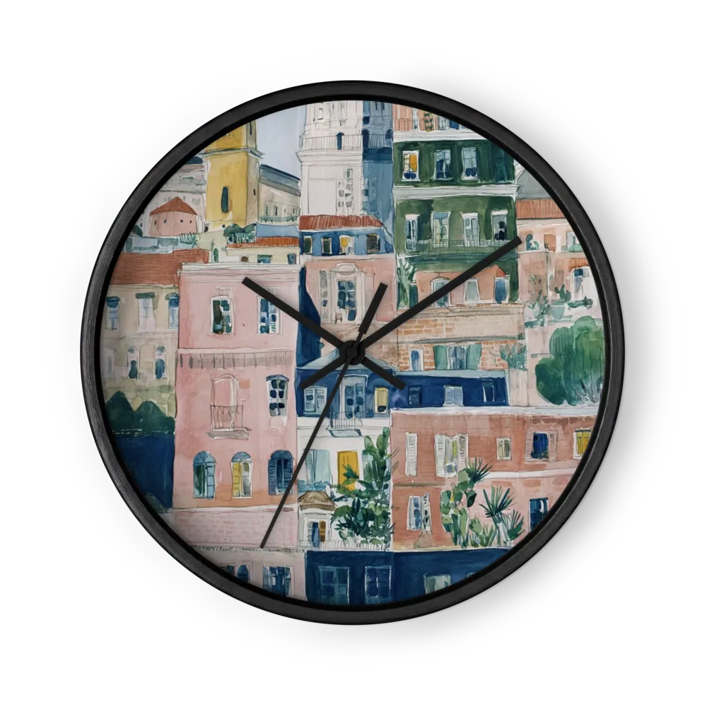 Mediterranean Facades | Wall Clock
