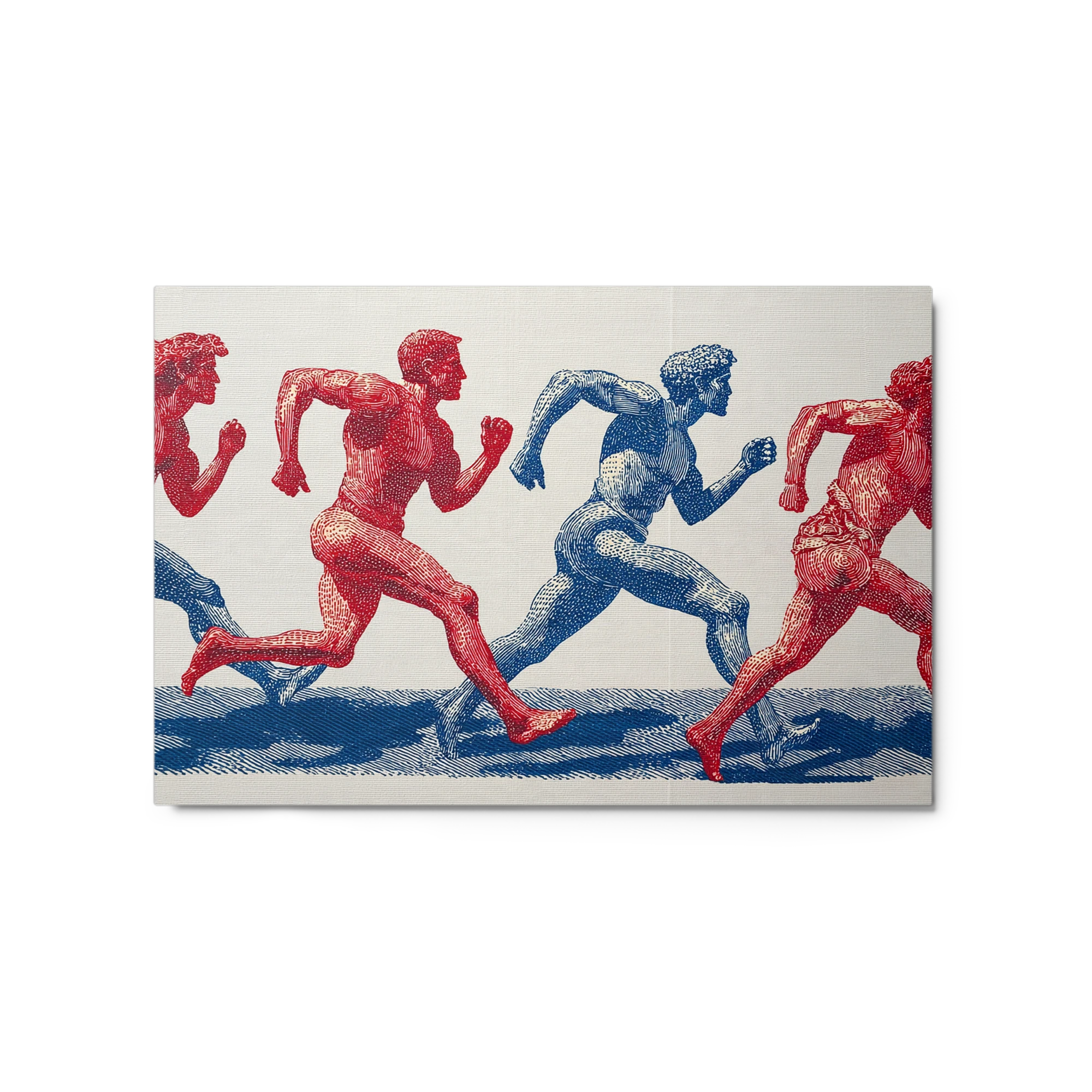 Motion in Crimson and Cobalt