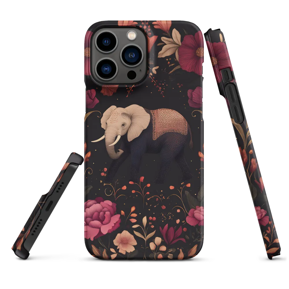 Elephant Surrounded by Flowers | Phone Case