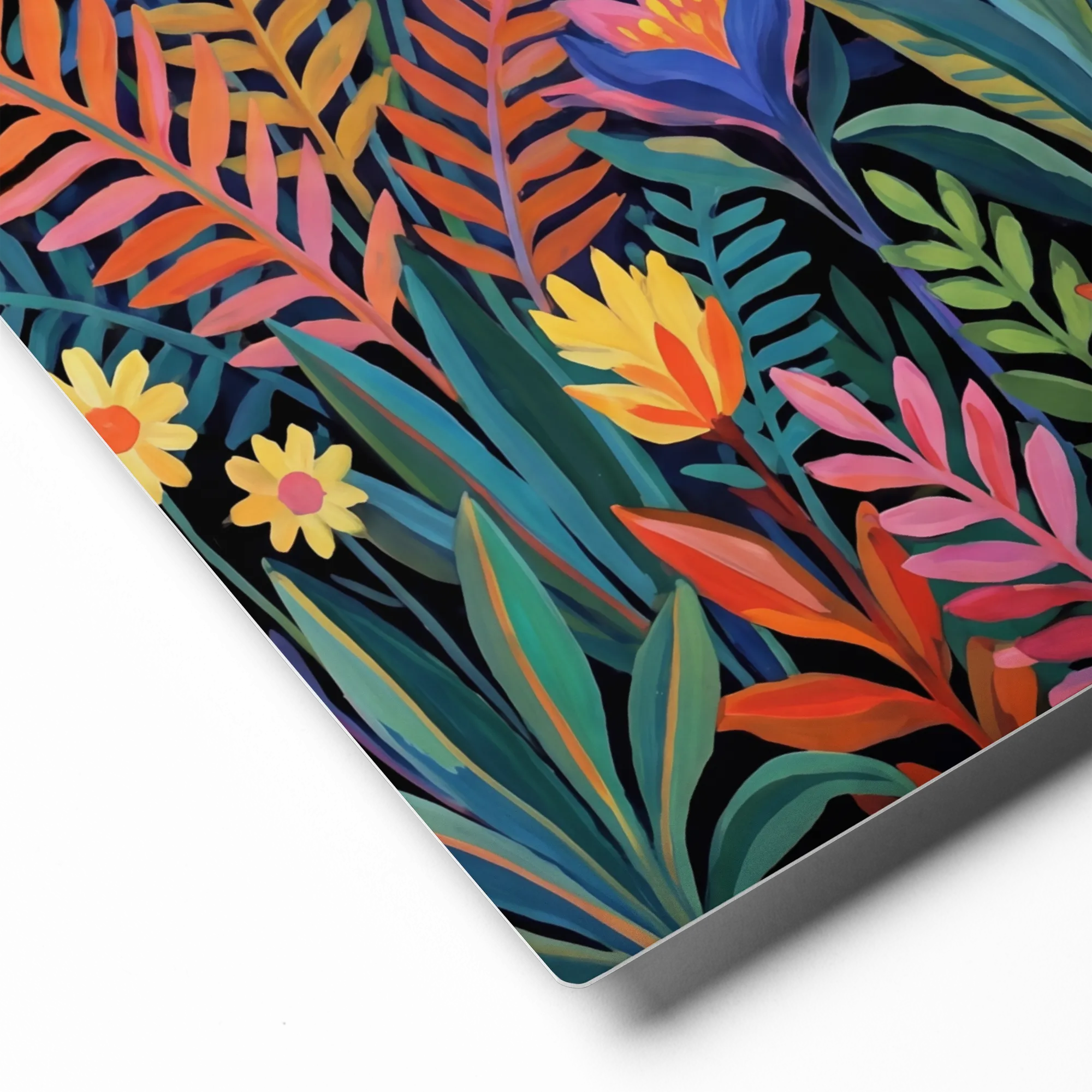 Nocturnal Panther in Tropical Foliage | Art Print