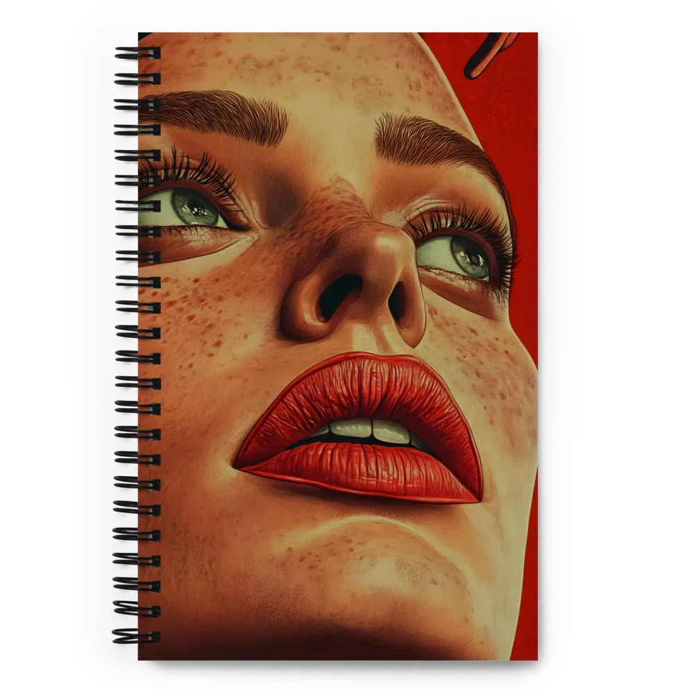 Intense Gaze Portrait 
 Spiral Notebook | 140 pages