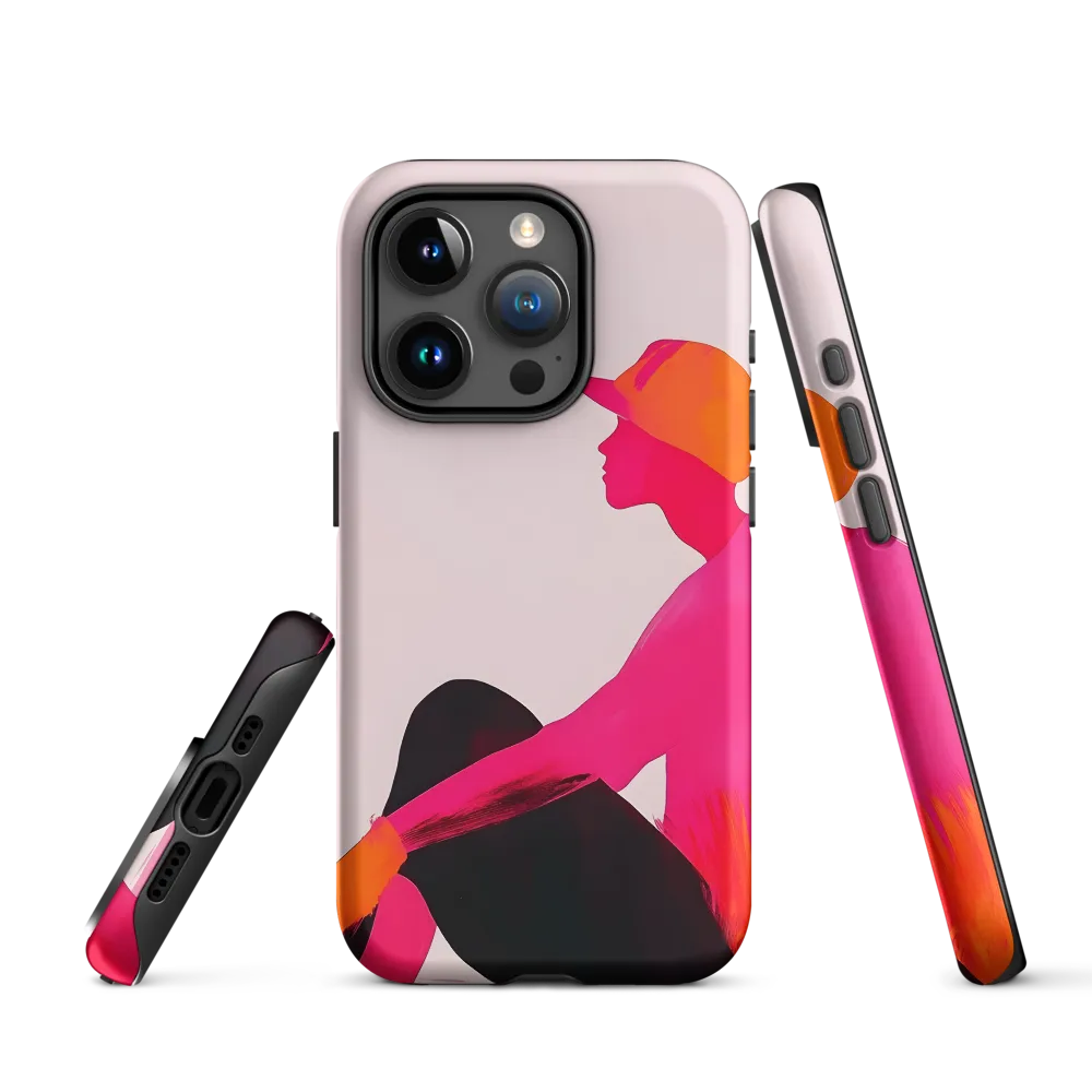 Silhouette of a Seated Figure | Phone Case
