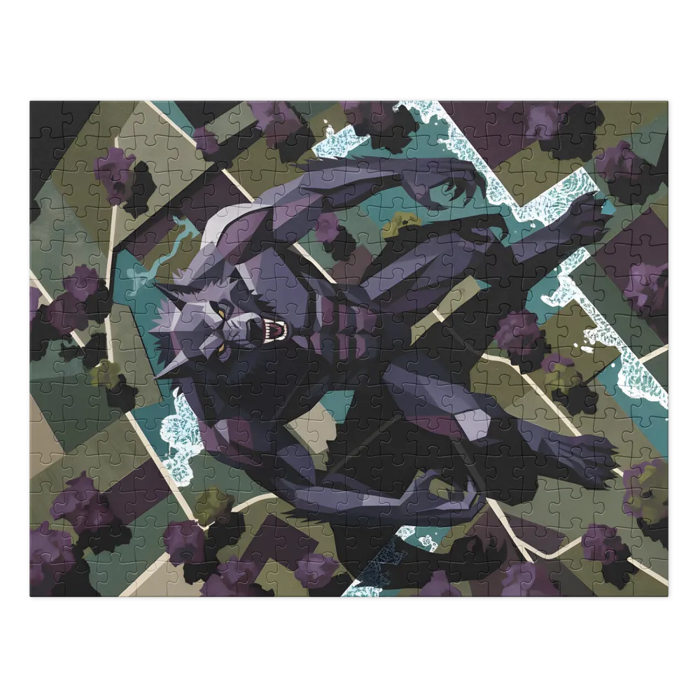 Geometric Werewolf | Jigsaw Puzzles