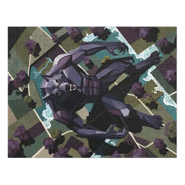 Geometric Werewolf | Jigsaw Puzzles