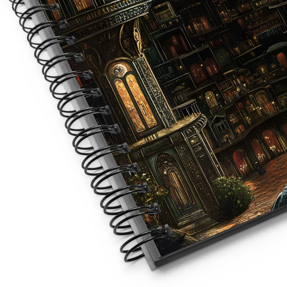 Celestial Gothic Cityscape 
 Spiral Notebook | 140 pages